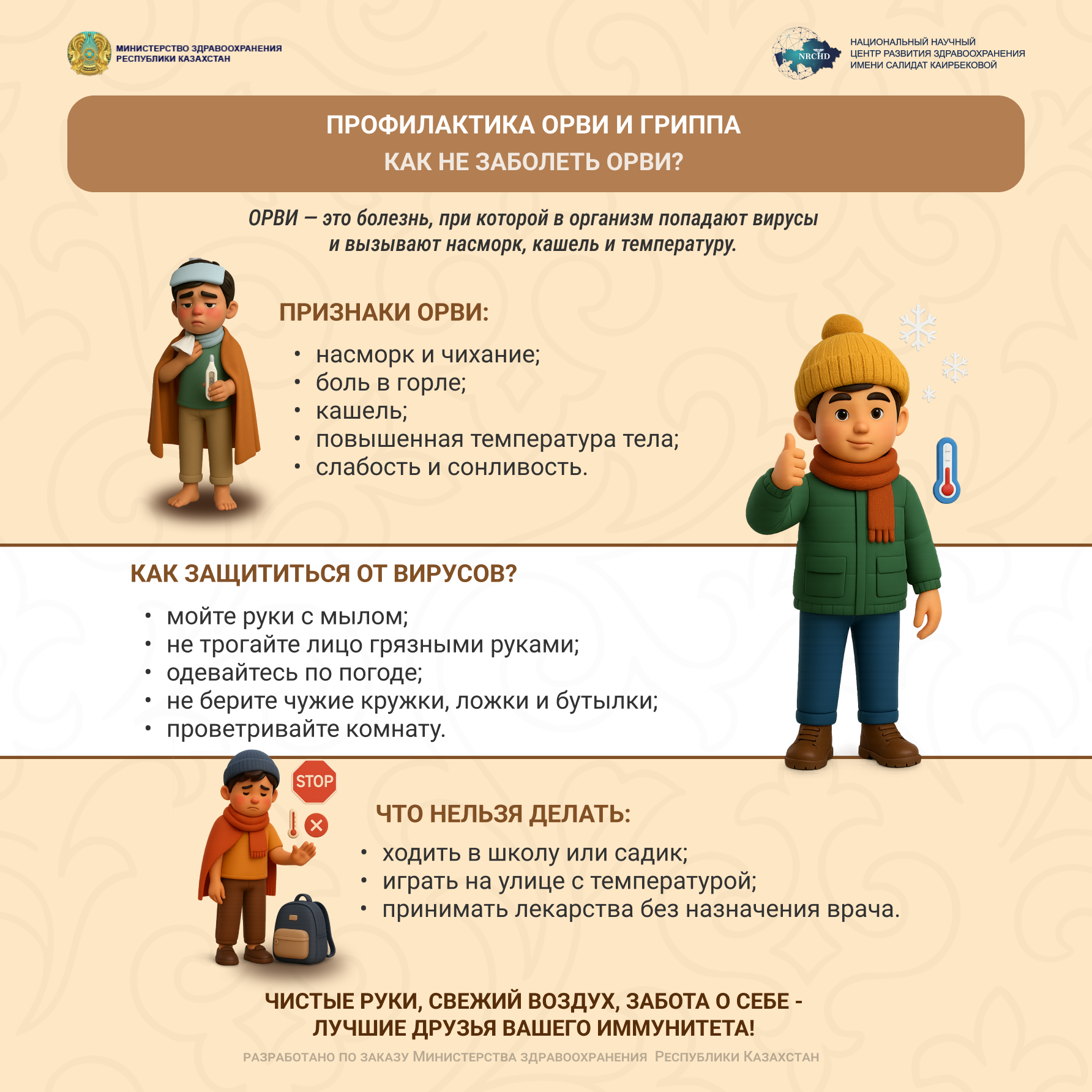 Профилактика ОРВИ и гриппа - Амбулаторный центр г. Усть-Каменогорск